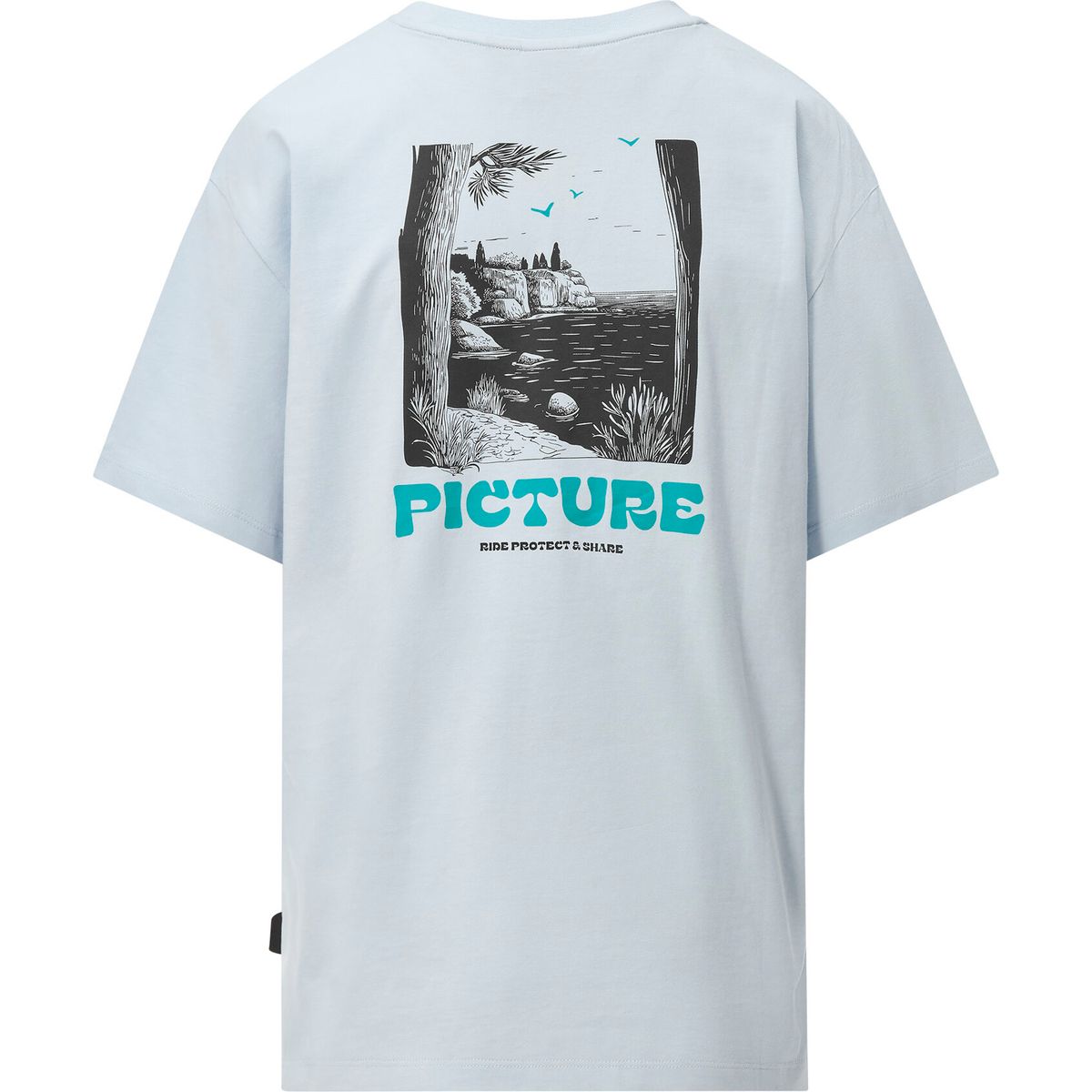 Picture Omii Tee blue (B) S WTS0642BHalogen BlueS