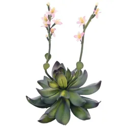 EUROPALMS Steinrose (EVA), Kunstpflanze, pink, 32cm