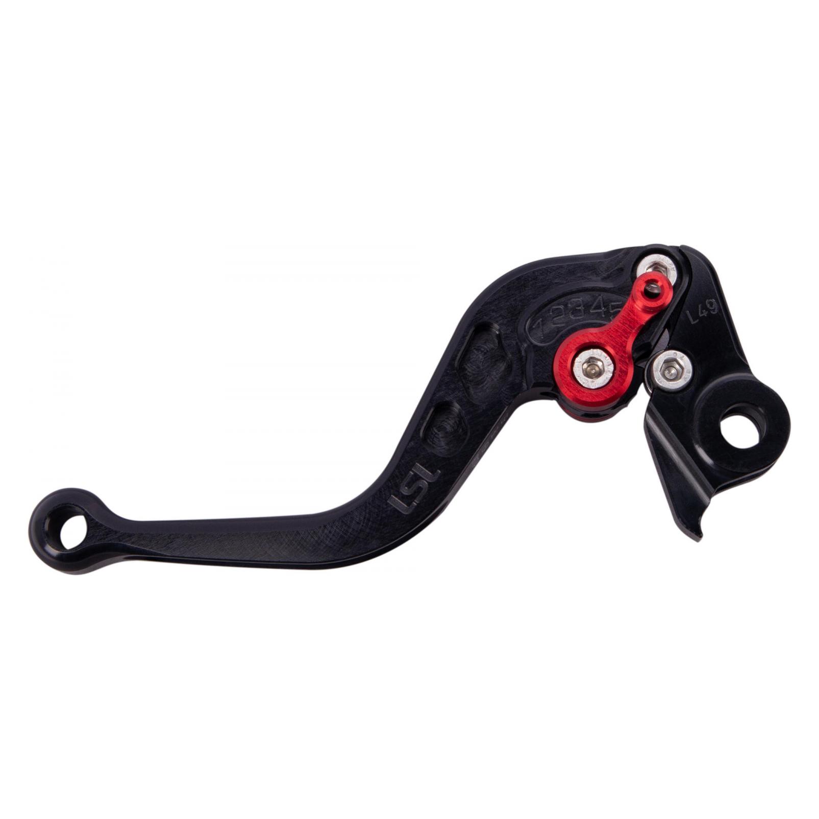 LSL Kupplungshebel Classic L49R, schwarz/rot, kurz (Black) (200SL49RSWRT)