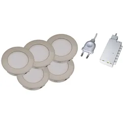 L&S, Einbauleuchte, LED Einbauleuchtenset Moonlight HV 230 V (Kunststoff)