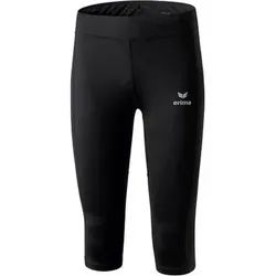 ERIMA Running - Textil - Hosen kurz Performance Laufhose 3/4 Damen, Größe 38 in Schwarz Schwarz