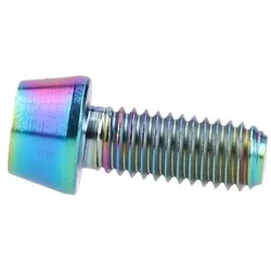 Titanschraube M6x15 konisch oil slick