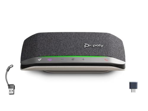 HP Poly Sync 20+M Conferentiespeaker met USB-C/A adapter, zwart