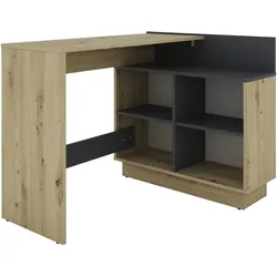 byLIVING Schreibtisch BERNI, 102 cm, Artisan/graphit, links u. rechts montierbar
