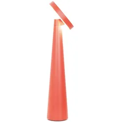 Zafferano wiederaufladbare Tischlampe Angelina - kabellos, verstellbarer Kopf, Touch-Steuerung, modernes Design für den Innenbereich - rote Farbe