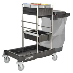 Numatic Reinigungswagen ServoMatic SM1705-120VA Black (Edelstahl) ohne Pressense...