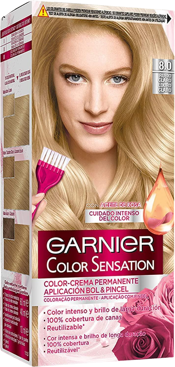 Garnier Color Sensation Permanent Color 8 Rubio Luminoso