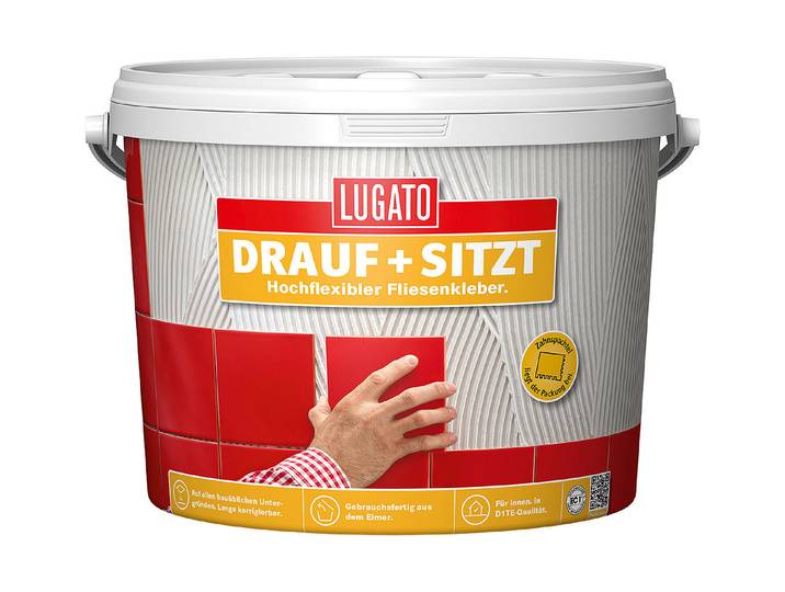 Lugato Fliesenkleber Drauf und Sitzt Weiss