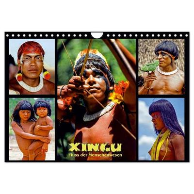 XINGU - Fluss der Menschenwesen (Wandkalender 2027 DIN A4 quer), CALVENDO Monatskalender