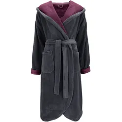 Vossen Damen-Bademantel Carmen graphit/elderberry 48/50