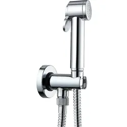 Intim Hygienedusch-Set Evanna mit Handbrause, Brauseschlauch und Brausehalter chrom Evenes