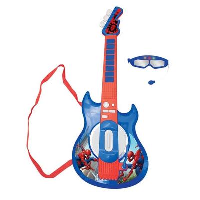 Spider-Man Elektronische Leuchtgitarre mit Mikrofon