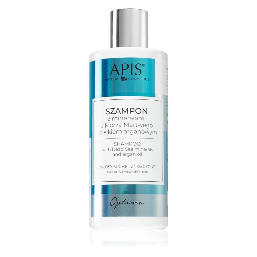 Apis Natural Cosmetics Apis Optima Shampoo Shampoo With Dead Sea Minerals And Argan Oil 300Ml (Flüssiges Shampoo, 300 ml) (5901810004972)