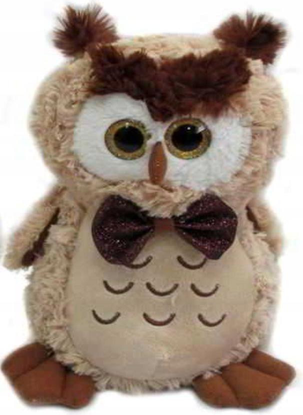 Eule 2 kleuren decoratieve figuur 25 cm
