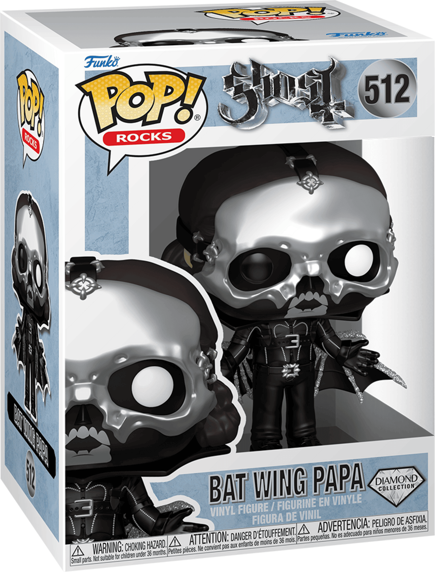 Funko Pop! Rocks Ghost Glam Dracula Diamond Glitter Vinyl Figure #512 - Official Ghost Collectible