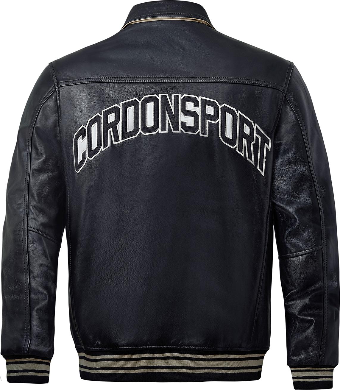 Zalando Cordon Sport Herren Lederjacke Sport Victoria black S