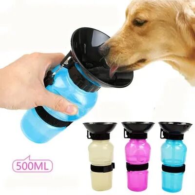 Youfap Market Portable Pet Dog Water Bottle, Travel Water Cup For Large Dogs, Feeder Bowl For Dogs And Cats pink