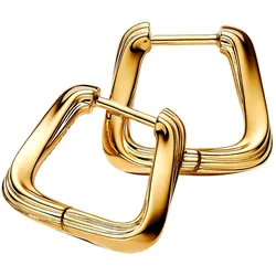 Pandora 263875C00 Damen-Ohrringe Gedrehtes Dreieck Goldfarben