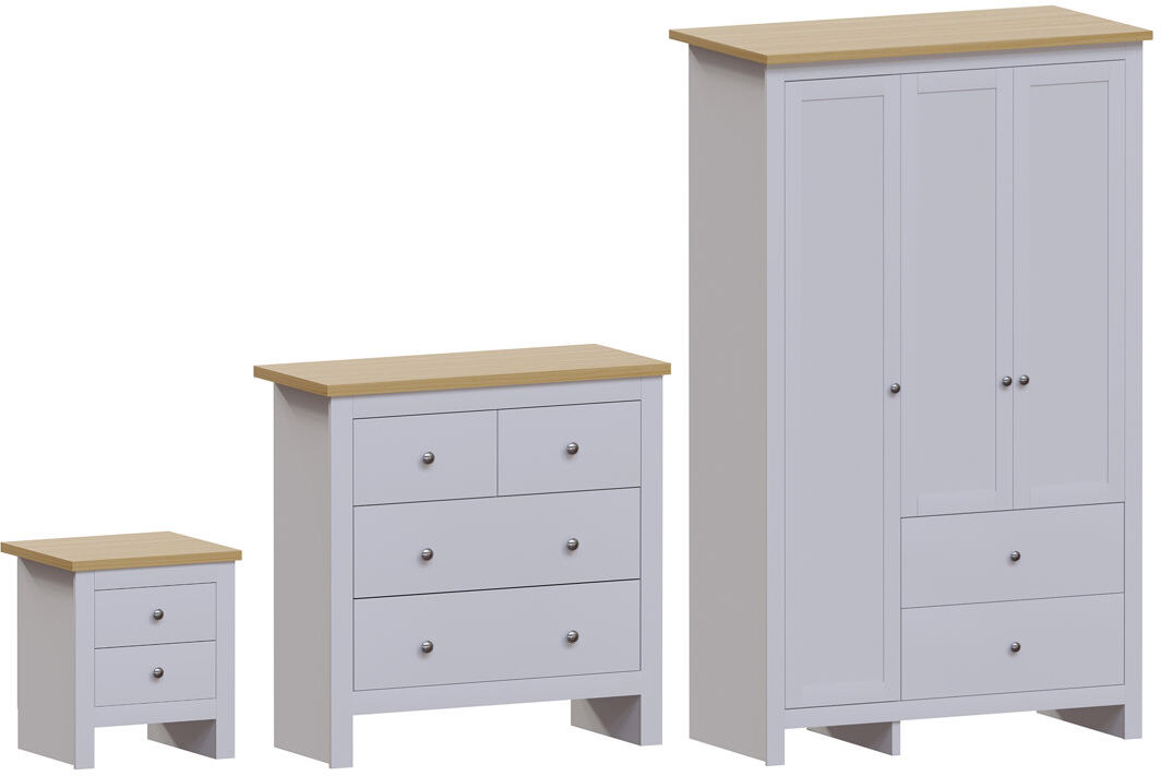 Brayden Studio Mentone 3 Piece Bedroom Set White