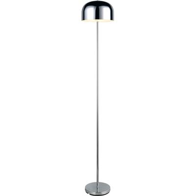 REALITY LEUCHTEN LED Stehlampe "JEFF, Akku LED Stehleuchte mit USB, 2,5W 250 Lumen 3000K warmweiß", silber (chrom), 1, Ø 25cm H: 147cm, 1 Stk., Leuchten, Akku LED Stehlampe mit Touchdimmer, USB-Anschluss Höhe max 147 cm, LED Stehlampe