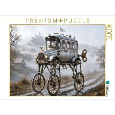 CALVENDO Puzzle Wanderer im Nebelland | 1000 Teile Lege-Größe 64 × 48 cm Foto-Puzzle für glückliche Stunden