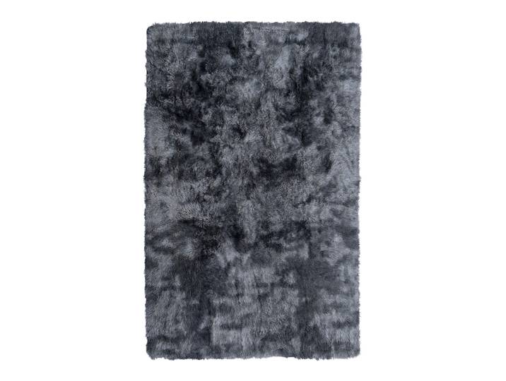 Hochflor Teppich flauschig 120 x 180 cm schwarz