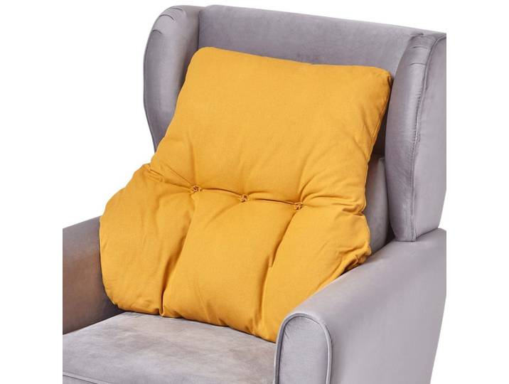RÜCKENKISSEN senfgelb 68/58 cm – Stützkissen für Sessel, Baumwolle
