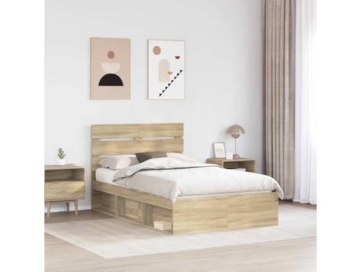 SKTQYQO Bettgestell Kiefer massiv 120 x 190 cm Modernes Design, klare Linien, robuster Rahmen, einfache Montage