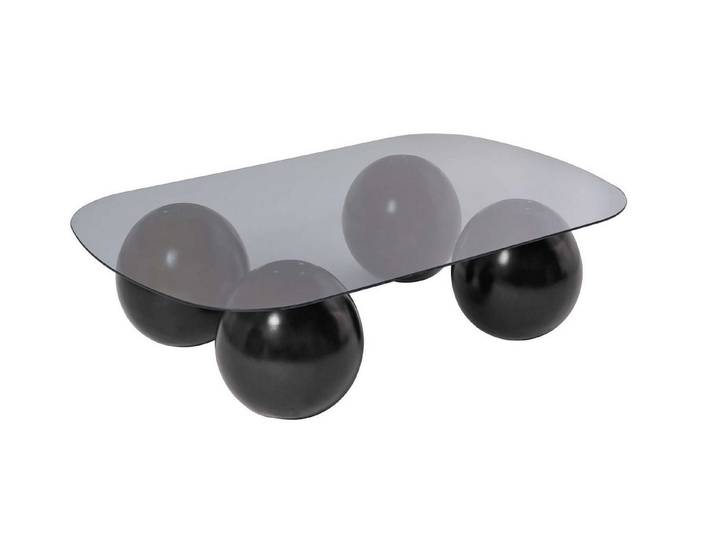 Skye Decor Couchtisch Evara (Einzelartikel), Modernes Design Gehärtete Glasplatte Außergewöhnliche Fußform