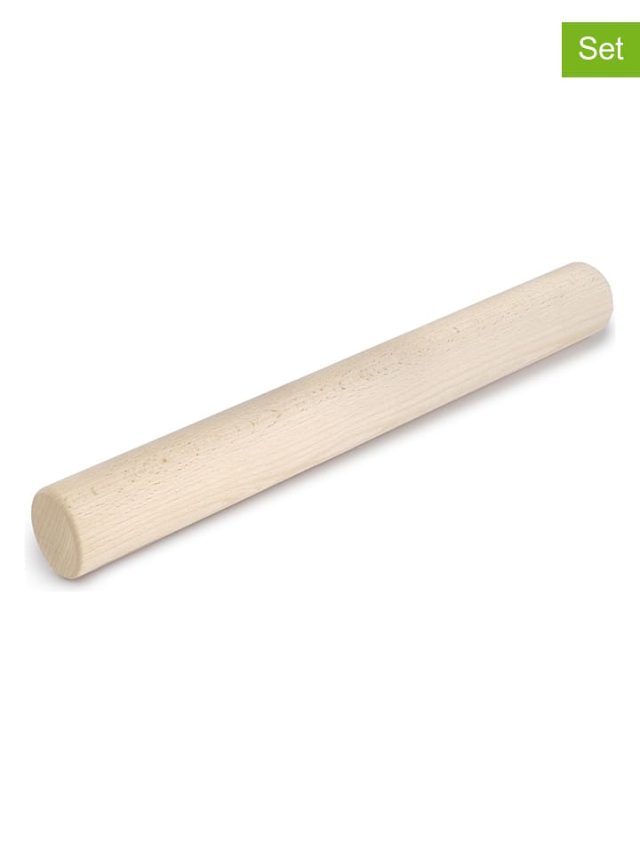 Ibili 2er-Set: Nudelhölzer in Beige - (L)35 cm - onesize