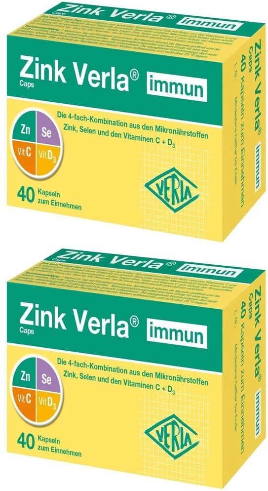 Zink Verla immun Caps x2 2x40 St Kapseln