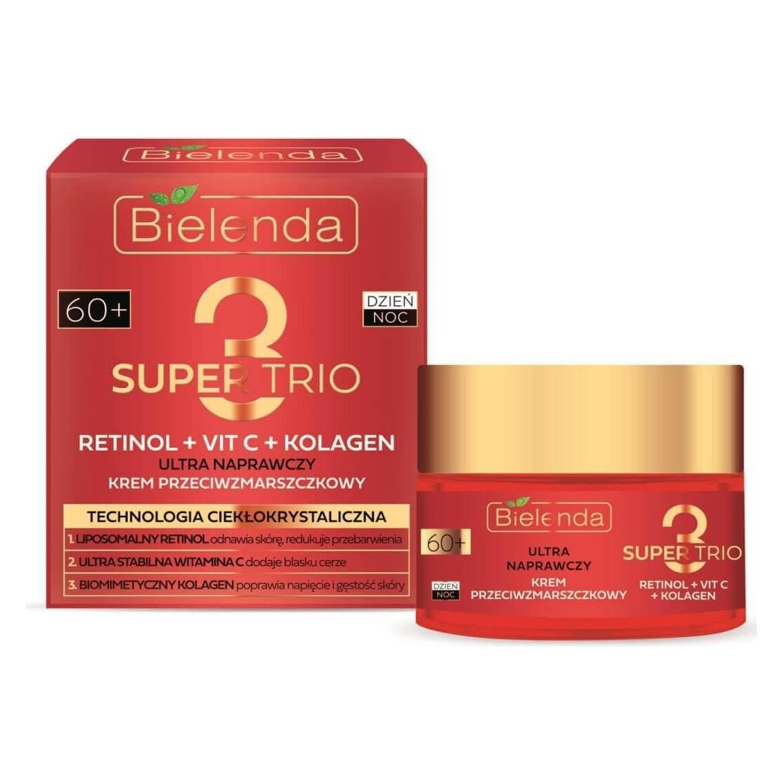 Bielenda Super Trio Retinol Vitamin C Collagen Ultra Repairing Anti-Wrinkle 60 Cream 50ml (Körpercreme, 50 ml) (42439122)