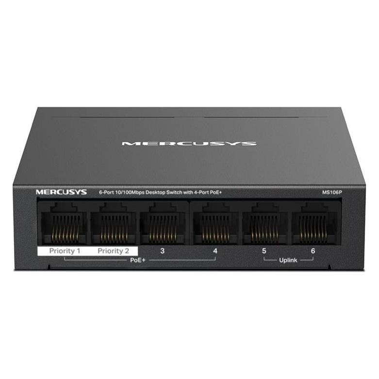 Mercusys TP-LINK MS106P / Switch / 6x RJ45 / PoE (6 Ports) (MS106P)