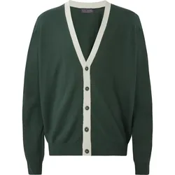 Cross Jacke Block Cardigan, gruen