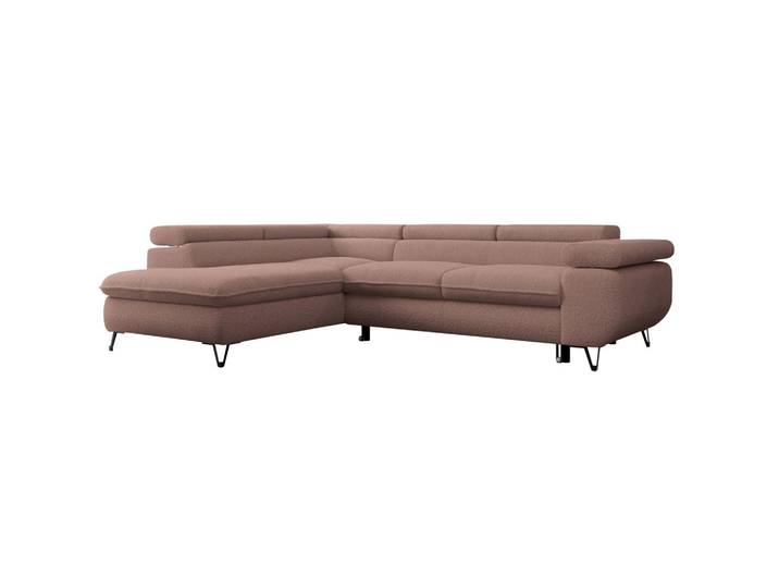 ECKSOFA PEDRO L Rosa Boucle - Links Seite