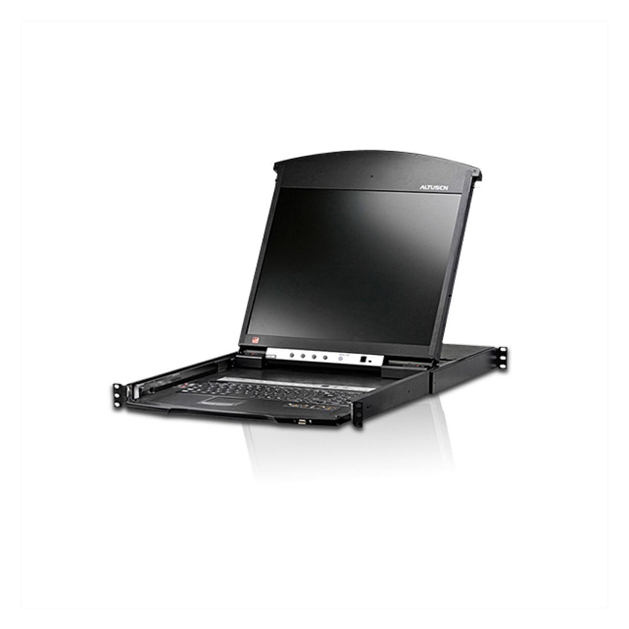 Aten KL1516AiN CH Cat.5 KVM over IP Switch 16-Port 19"-LCD, Dual-Rail, CH-Layout (KL1516AiN CH)