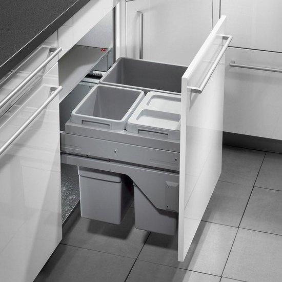 Abfallbehälter 56 Liter - Ausziehbar für Einbauschrank 60 cm
