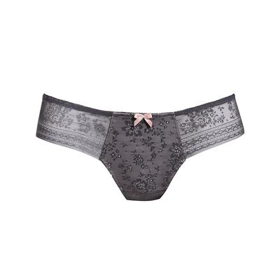 String ANITA "Damen String Fleur", Damen, Gr. 44, grau (anthrazit), Spitze, Obermaterial: 80% Polyamid PA. 20% Elasthan EL., Unterhosen String