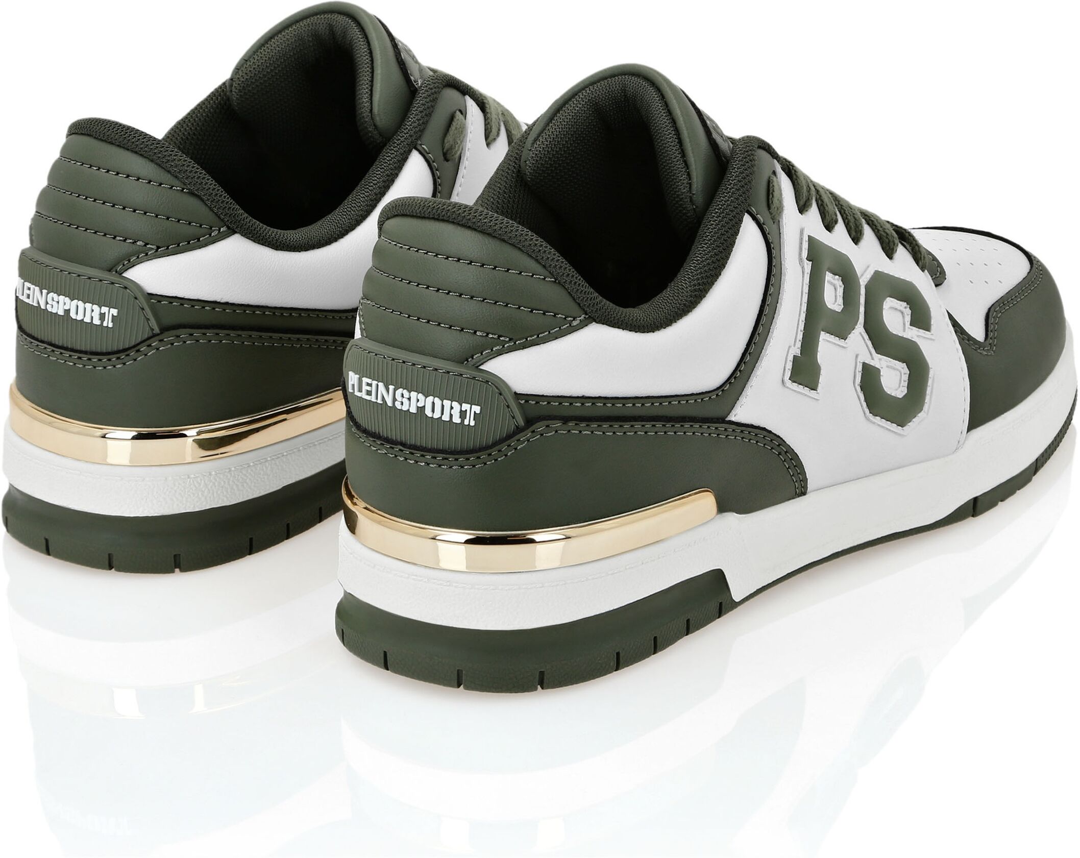 Sneaker PLEIN SPORT "Ps", Damen, Gr. 35, Normalschaft, grün (65, military), Schuhe Sneaker