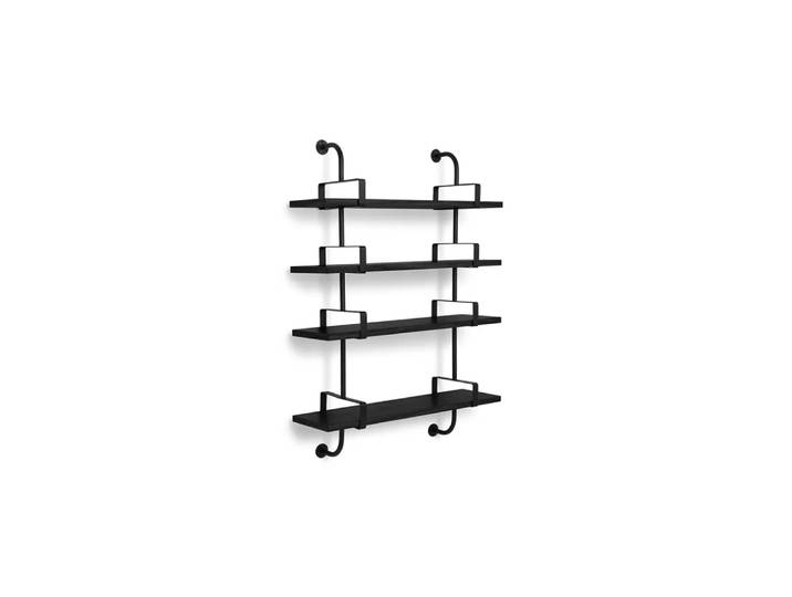GUBI Étagère murale Demon 4 niveaux black stained ash, 95 cm