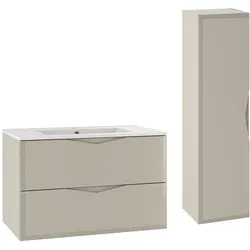 BADMÖBEL 80cm Ellie 2er-Set Kaschmir