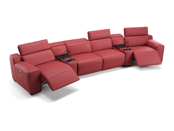 Leder Heimkinosofa LORETO Kinosessel