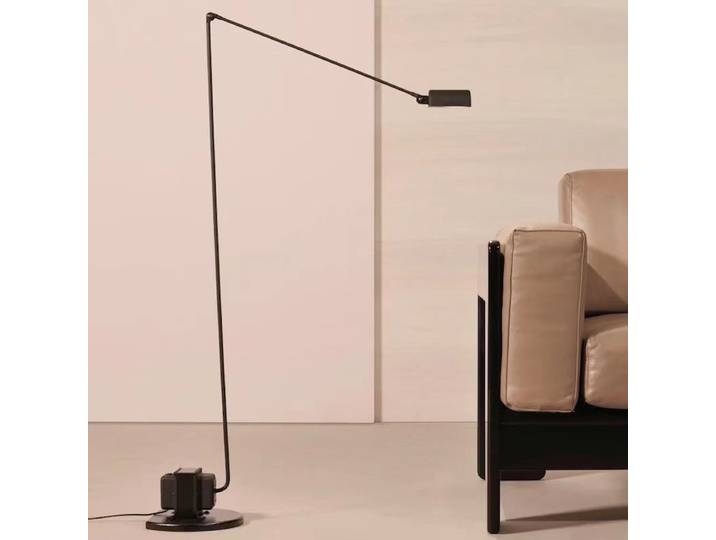 Lumina-Lampadaire vertical industriel à bras long, réglable, pour salle d'étude, lampe sur pied minimaliste