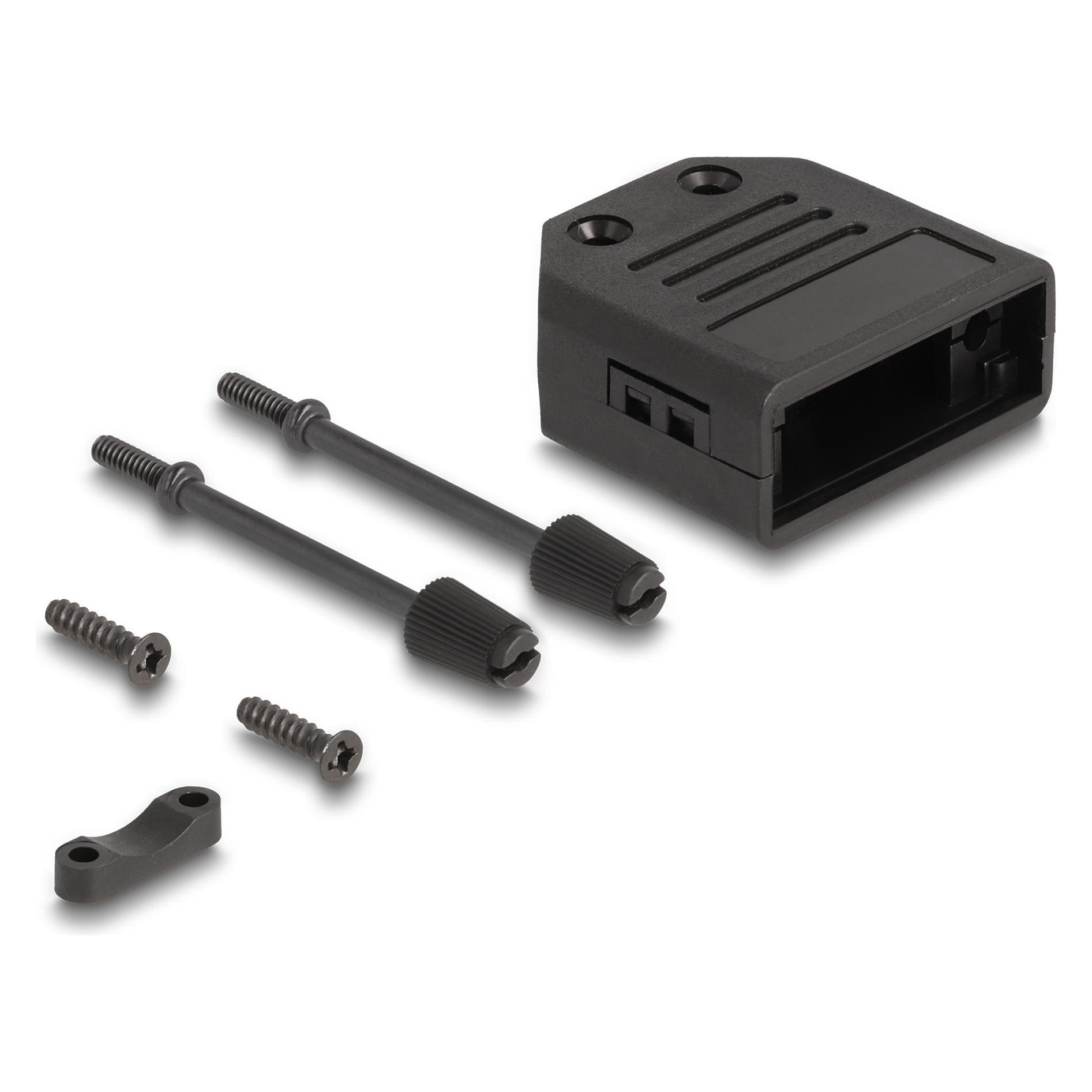 Delock D-Sub Gehäuse für 9 Pin Stecker / Buchse Kunststoffge (67026)