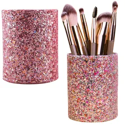 Behälterbecher für Pinsel und Zubehör Glitter Pink