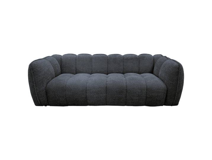 Carryhome Bigsofa, Dunkelgrau, Kunststoff, 3-Sitzer, 235x73x103 cm, Rücken echt, Wohnzimmer, Sofas & Couches, Sofas, Bigsofas