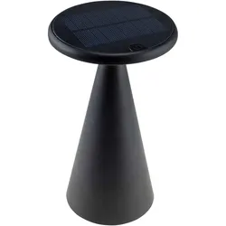 Chilitec, Gartenbeleuchtung, LED Solar Tischleuchte Foco Sol, 2700K, dimmbar, schwarz (166 lm, IP44)