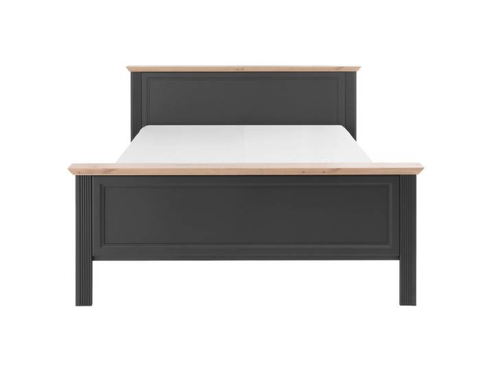 Doppelbett Landhaus-Stil 160x200 Jasmin II Graphitfarb.