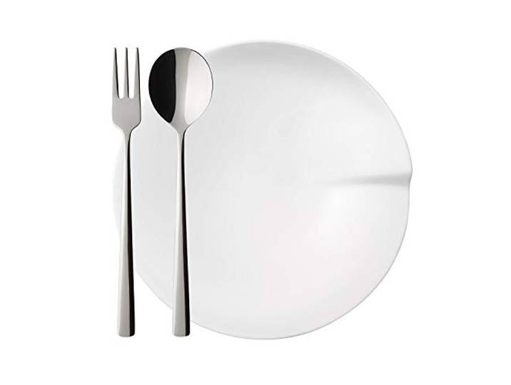Villeroy und Boch - Pasta Passion Pasta-Set, 4 tlg., speisen wie in „Bella Italia“, Premium Porzellan/Edelstahl 18/10, spülmaschinengeeignet, 4-er Set