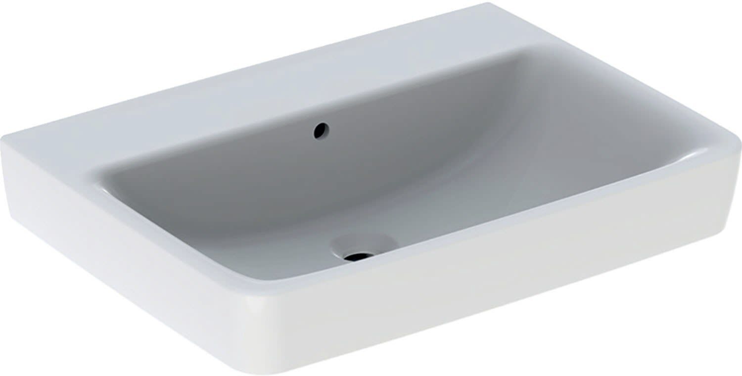 Geberit Renova Plan washbasin 65 cm without tap hole, with overflow 501.642.00.1